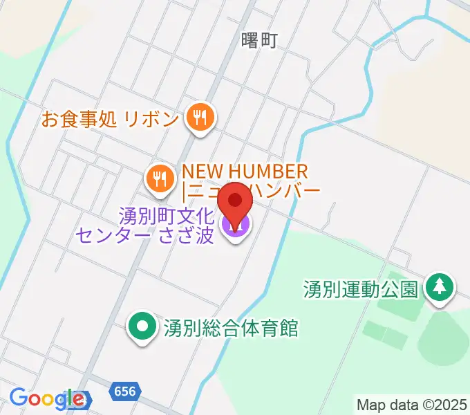 湧別町文化センターさざ波の地図