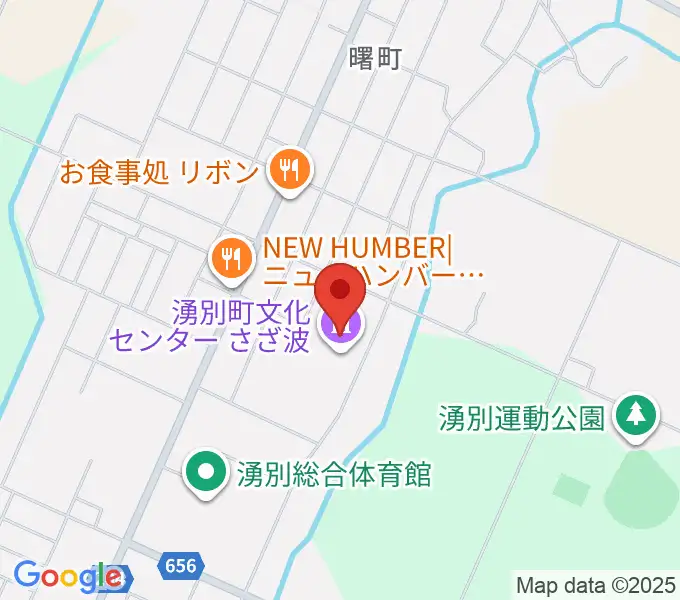 湧別町文化センターさざ波の地図