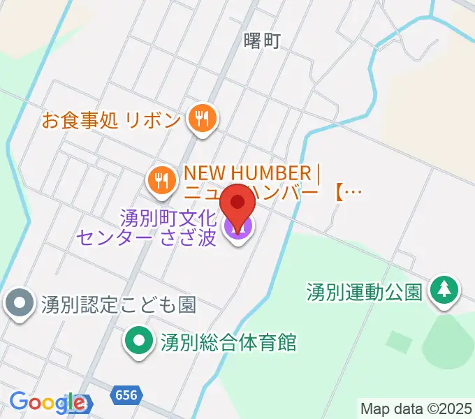 湧別町文化センターさざ波の地図