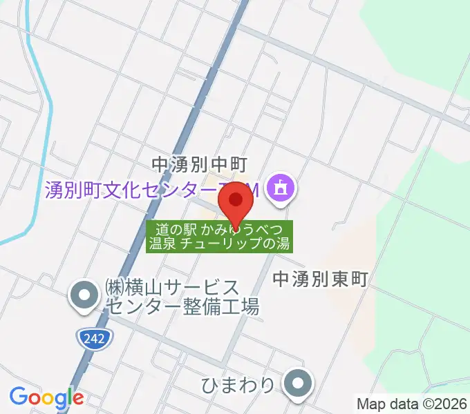 湧別町文化センターTOMの地図