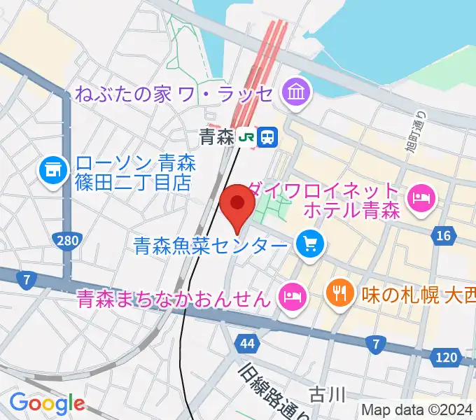 リンクモア平安閣市民ホールの地図