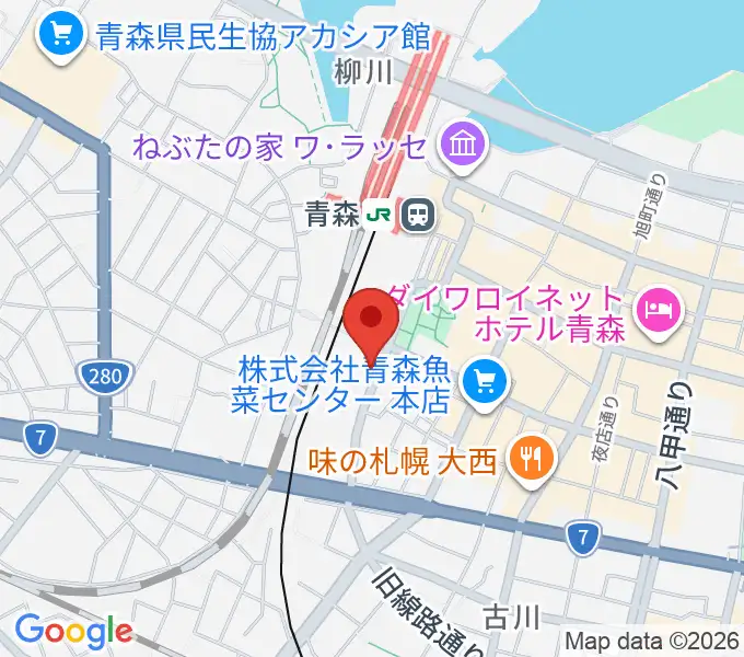 リンクモア平安閣市民ホールの地図