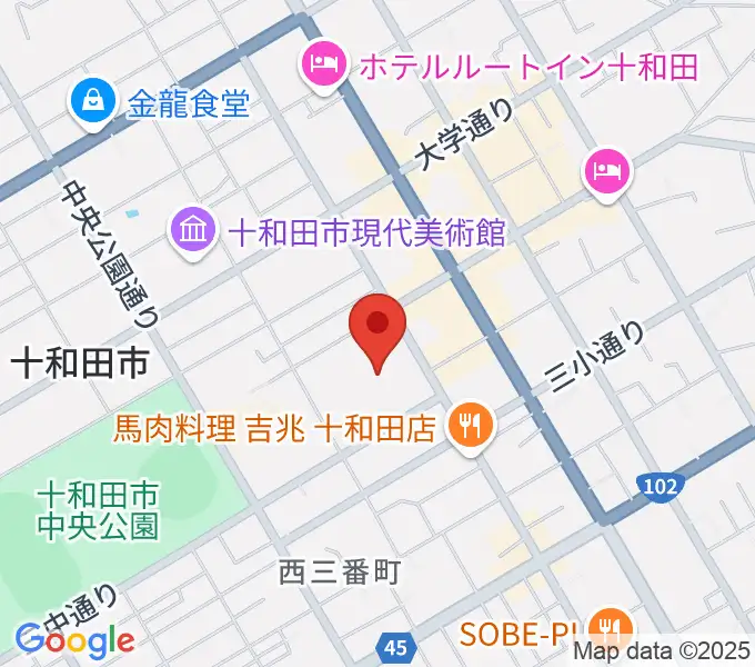十和田市民文化センターの地図
