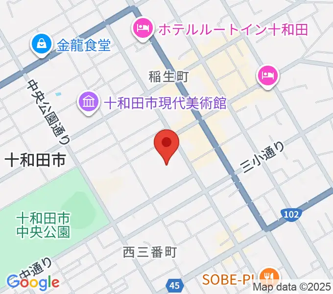 十和田市民文化センターの地図