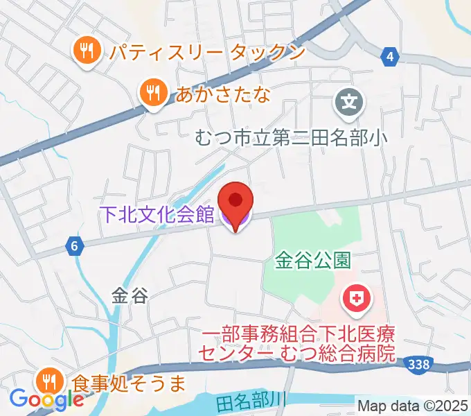 下北文化会館の地図