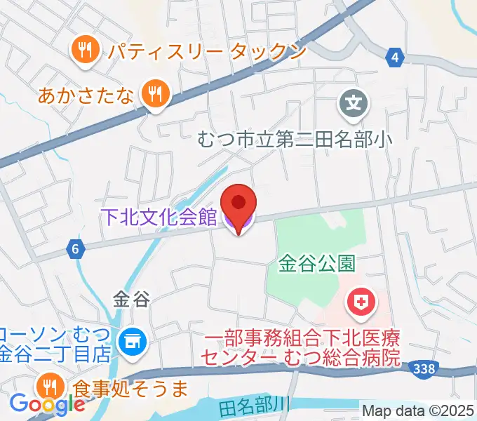 下北文化会館の地図