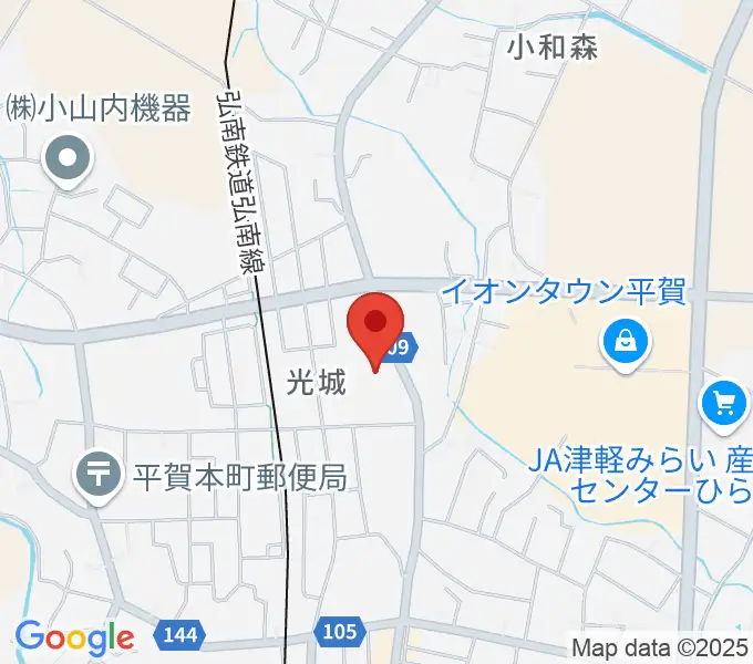 平川市文化センターの地図