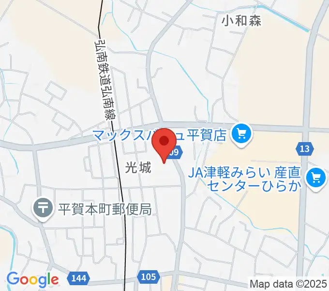 平川市文化センターの地図