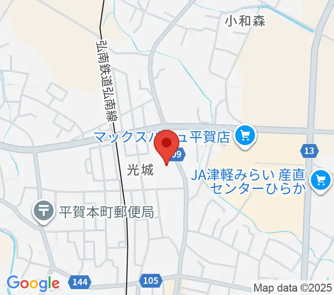 平川市文化センターの地図