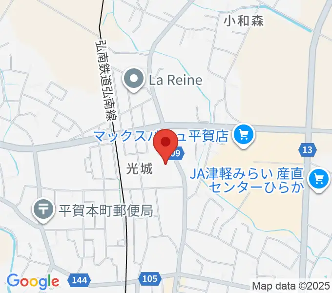 平川市文化センターの地図