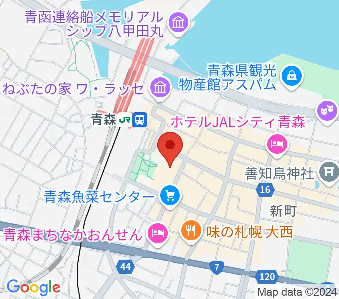 青森市男女共同参画プラザ カダールの地図