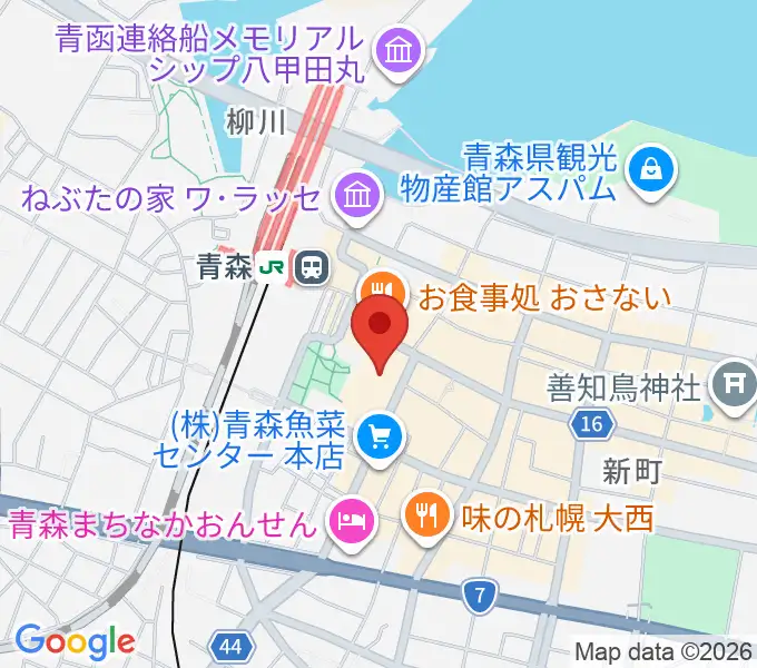 青森市男女共同参画プラザ カダールの地図