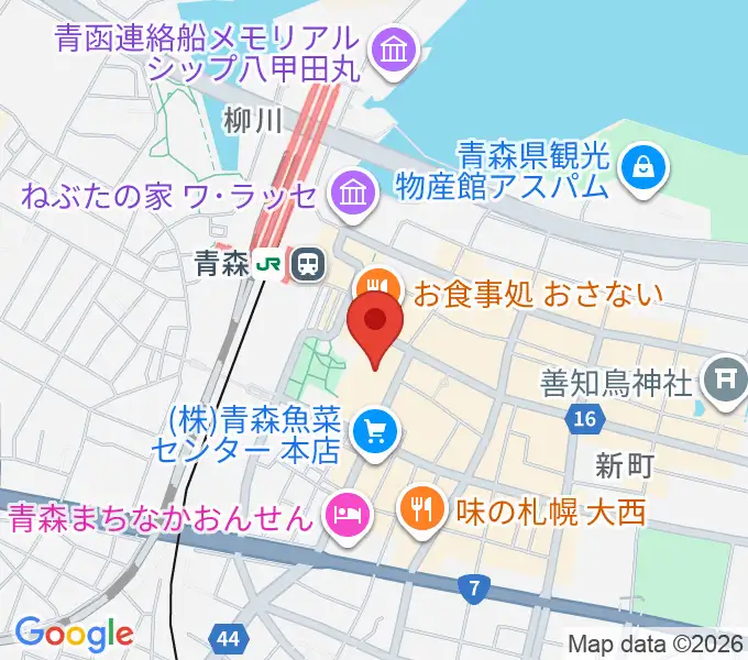 青森市男女共同参画プラザ カダールの地図