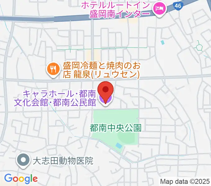 キャラホールの地図