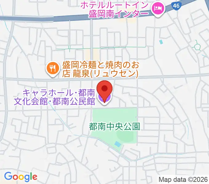 キャラホールの地図