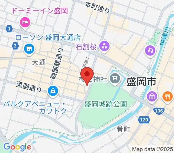 岩手教育会館の地図
