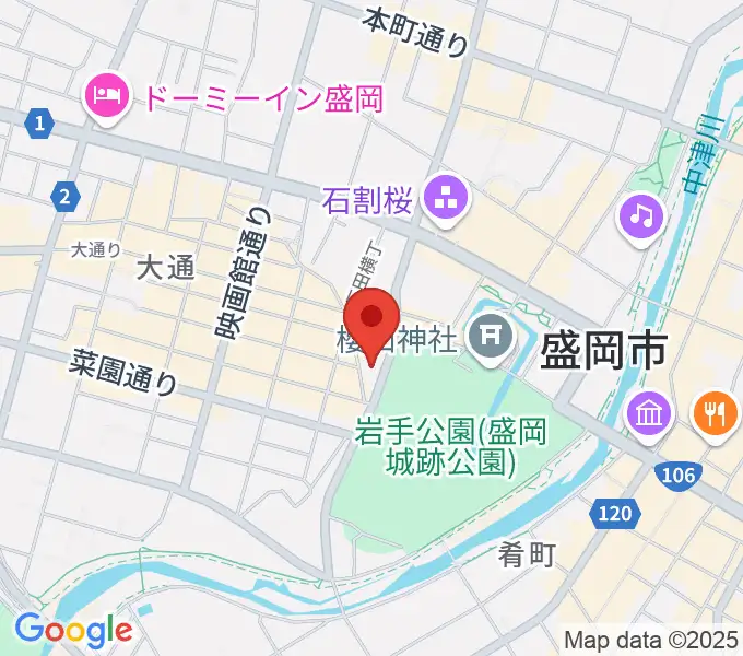 岩手教育会館の地図