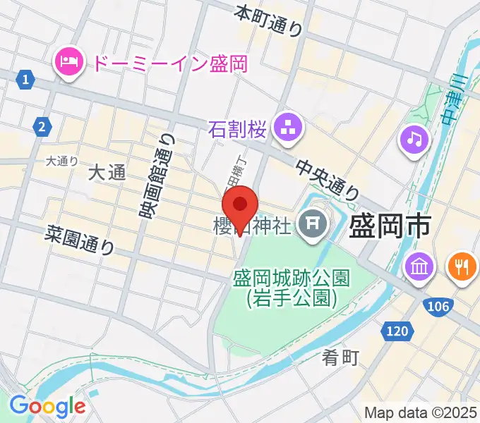 岩手教育会館の地図