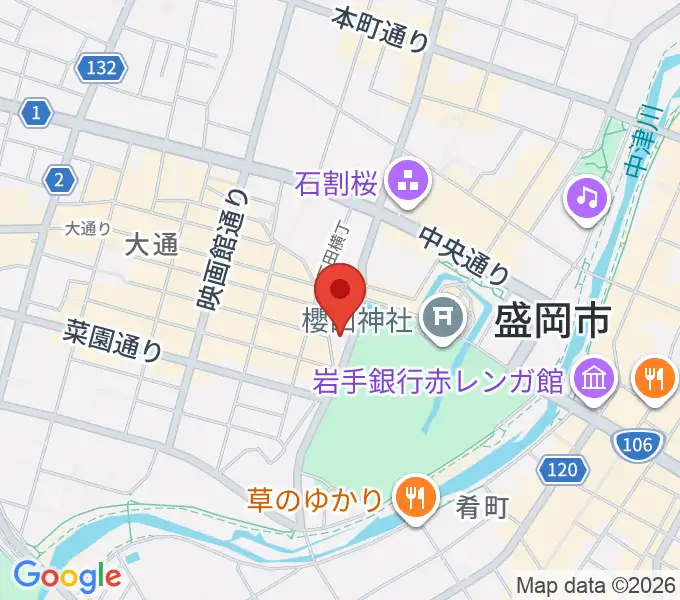 岩手教育会館の地図