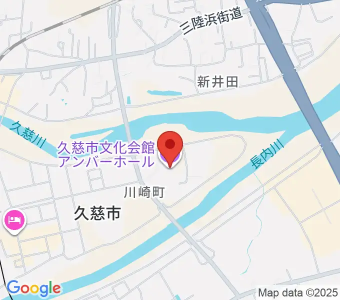 久慈市文化会館 アンバーホールの地図