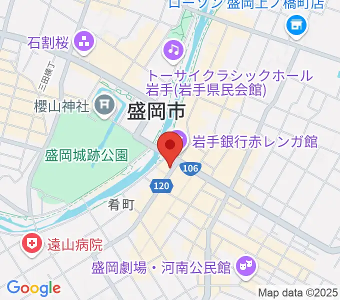 プラザおでっての地図