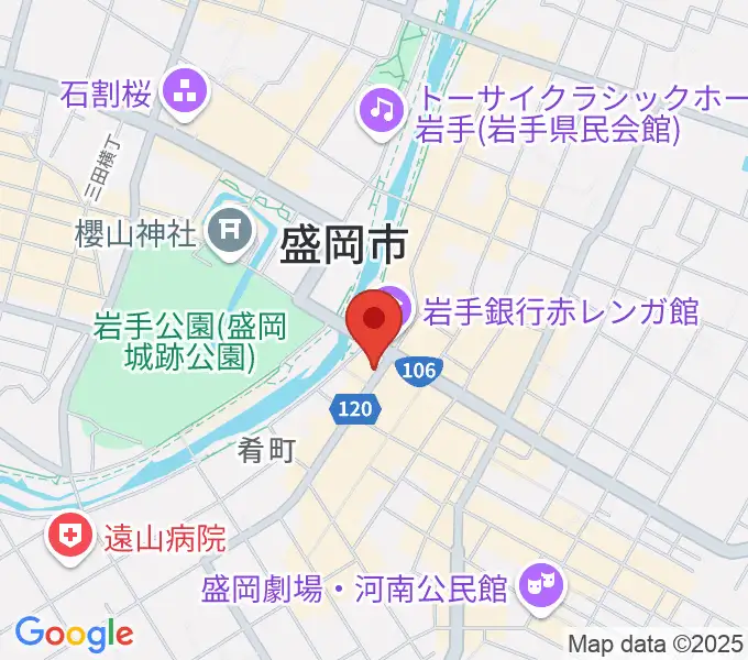 プラザおでっての地図