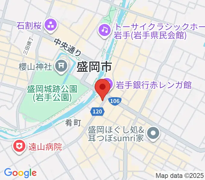プラザおでっての地図
