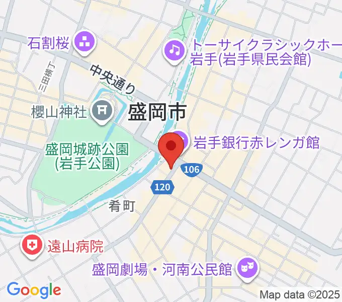 プラザおでっての地図