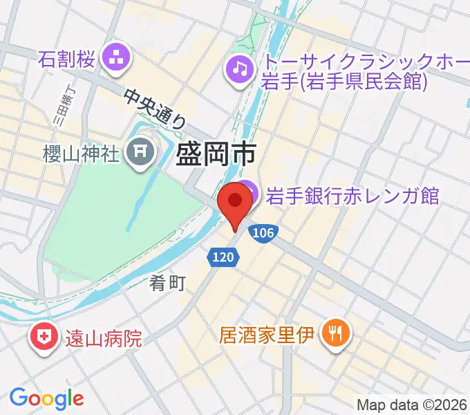 プラザおでっての地図