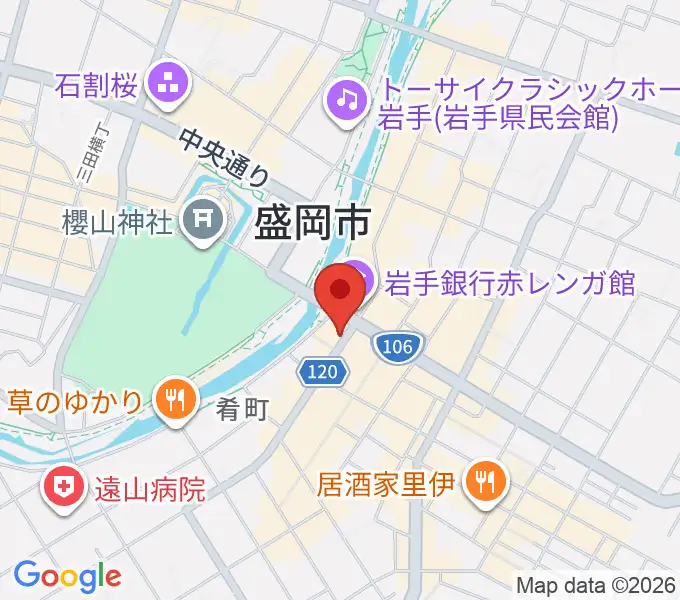 プラザおでっての地図
