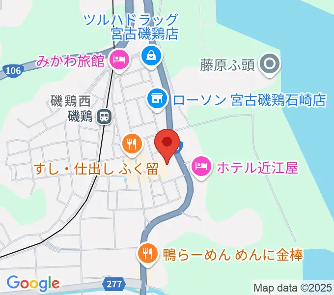 宮古市民文化会館の地図