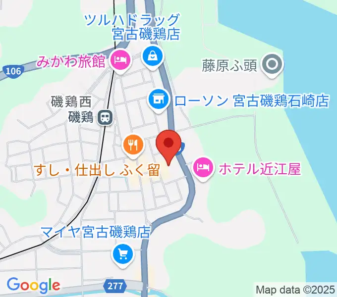 宮古市民文化会館の地図