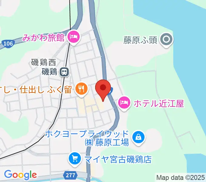 宮古市民文化会館の地図