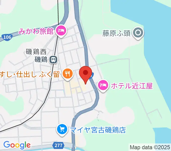 宮古市民文化会館の地図