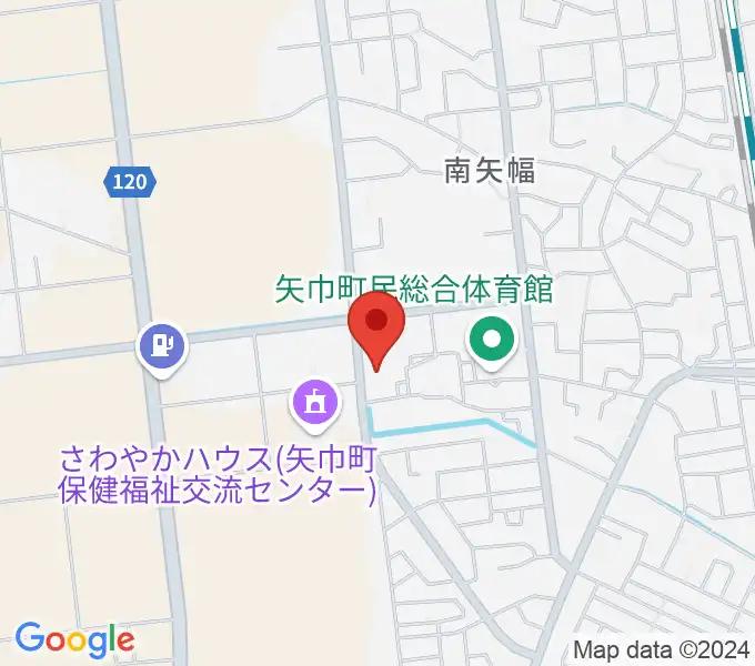 田園ホール 矢巾町文化会館の地図