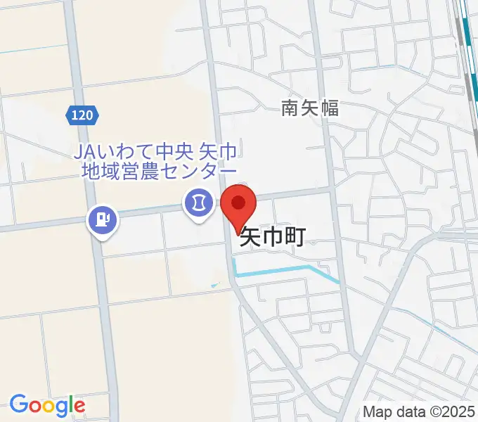 田園ホール 矢巾町文化会館の地図