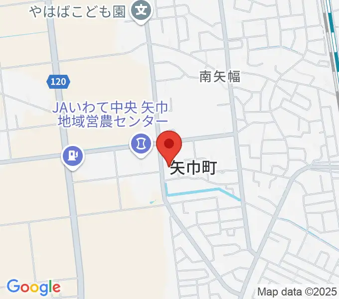 田園ホール 矢巾町文化会館の地図