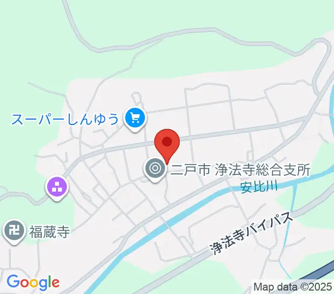 浄法寺文化交流センターJホールの地図