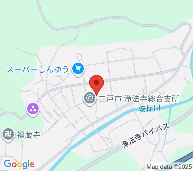 浄法寺文化交流センターＪホールの地図
