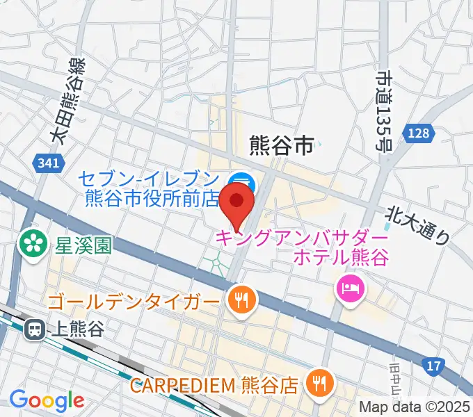 熊谷ジャンゴの地図