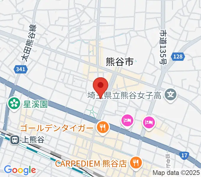 熊谷ジャンゴの地図