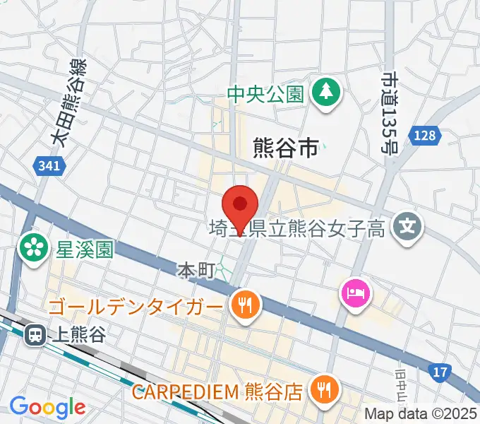 熊谷ジャンゴの地図