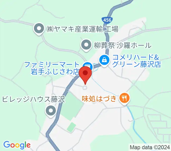 一関市藤沢文化センターの地図