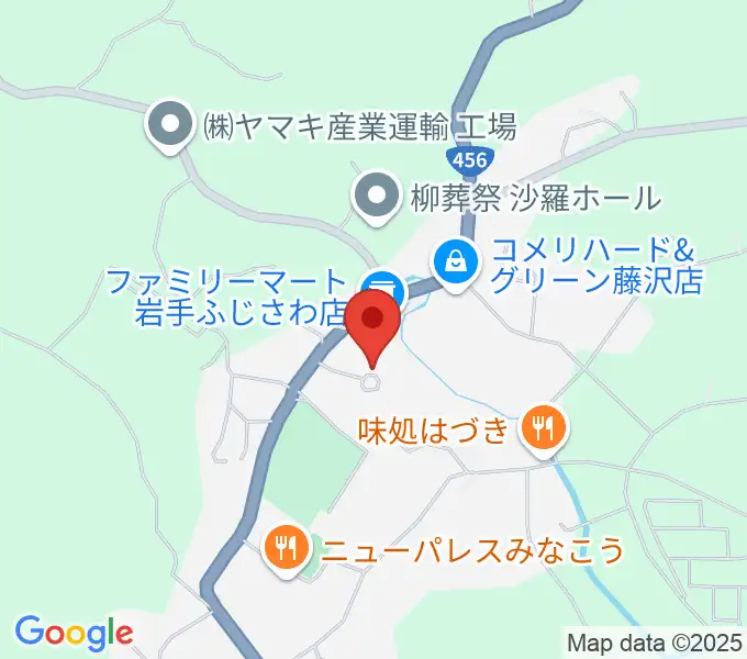 一関市藤沢文化センターの地図