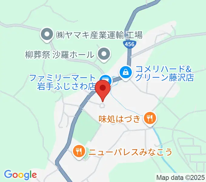 一関市藤沢文化センターの地図