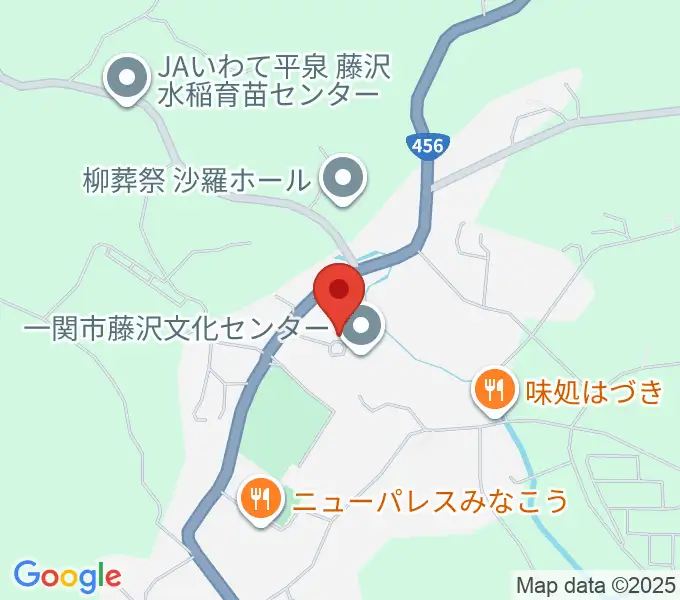 一関市藤沢文化センターの地図