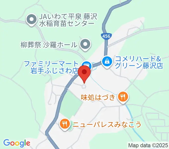 一関市藤沢文化センターの地図