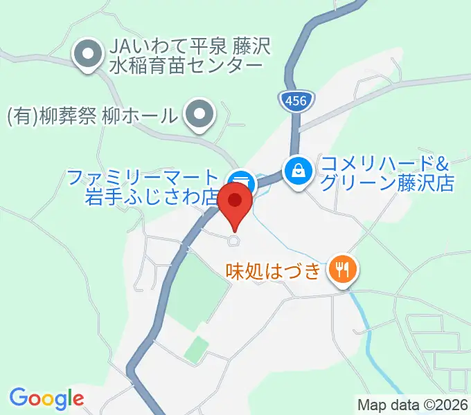 一関市藤沢文化センターの地図