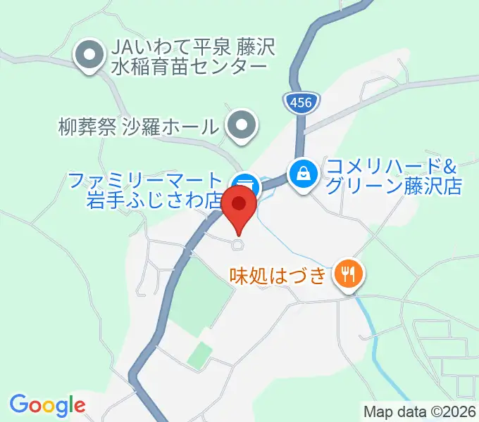 一関市藤沢文化センターの地図
