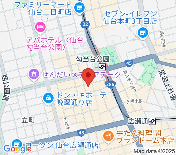 仙台Rensaの地図